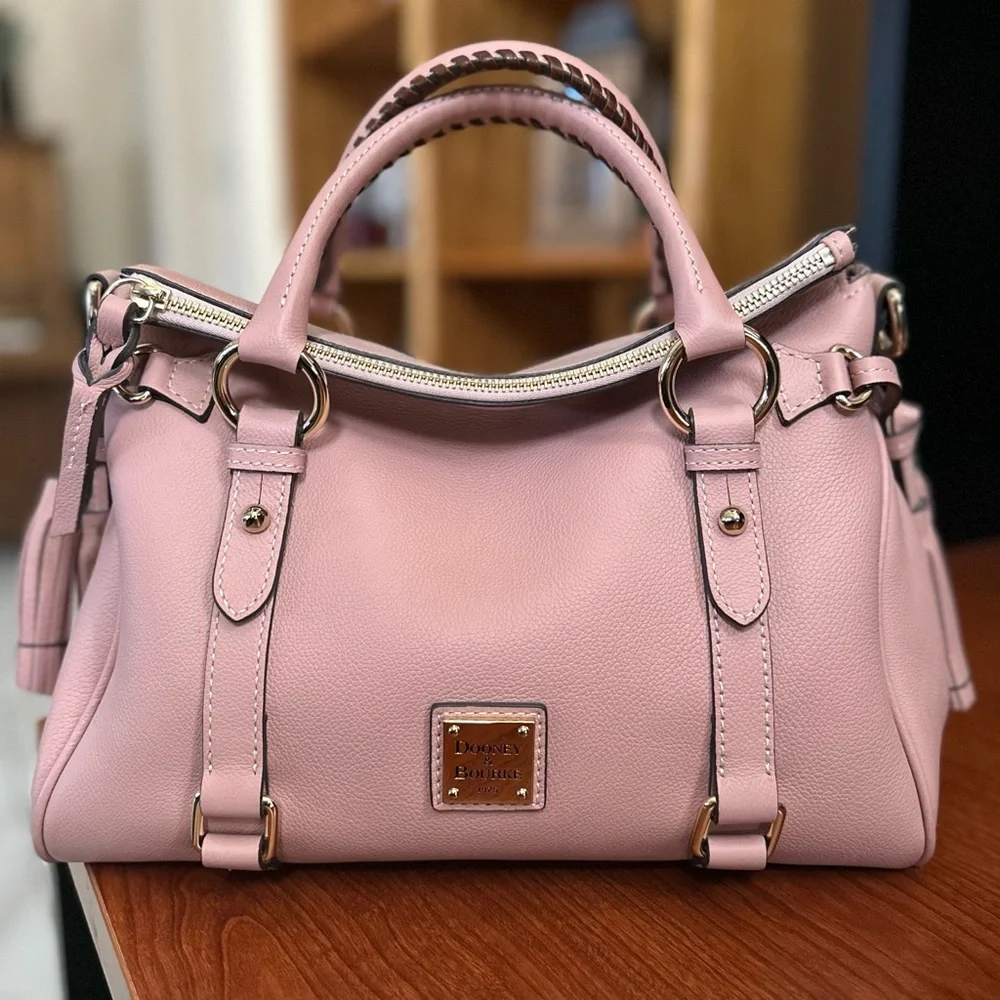 SOLD!!! Dooney & Bourke Small Mauve Pink Sorrento Satchel - Picture 1 of 9
